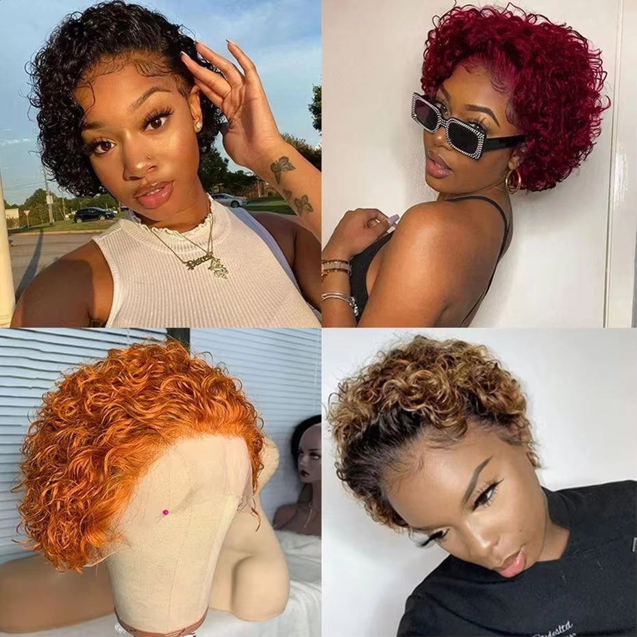 13x1 Pixie Wigs Natural color